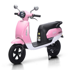 Pink 24V Kids Electric Scooter for Girl 12mph Electric Motorcycle with LED MP3 picture