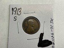 1913 S Lincoln Wheat Penny Key Date from San Francisco Mint 081126 71tk picture