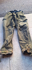 Vtg 1940s Swedish Army M39/58 Wool Cargo Trousers Origanal Ankle Straps picture