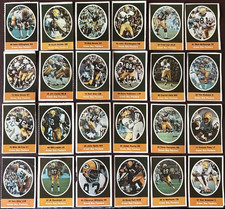 1972 Sunoco NFL (Packers) Complete Set w/Bart Starr (24-USED) picture