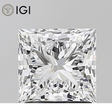1.65 Ct Princess Cut IGI Certified Lab Grown CVD Diamond E Color VVS2 Clarity picture