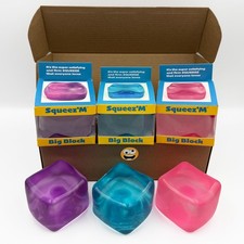 Original Big Block Premium Stress Cube 3 Pack, Squishy Fidget Toy, Adults picture