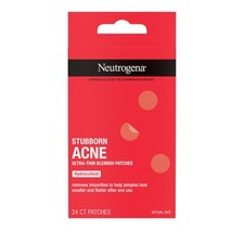 Neutrogena Stubborn Acne Patches, Ultra-Thin 24 Count (Pack of 1), Clear picture