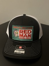 Red Man Chewing Tobacco Red Bass Trucker Hat Richardson 112 Cap Vintage Style picture