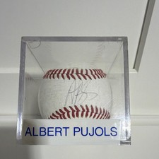 Albert Pujols Signed Official League Baseball w/ Display Case picture