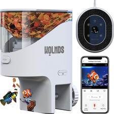 Wifi Automatic Fish Feeder with Camera, Flakes Food Dispenser for Aquarium picture