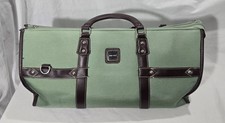 Rare Vintage Nine West Green Duffle Handbag Travel Bag Weekender Purse picture