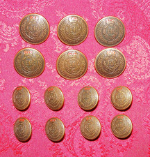 BRITISH ARMY ROYAL ENGINEERS ER OUEEN ELIZABETH REPLACEMENT DB BLAZER BUTTON SET picture