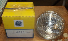 GE GENERAL ELECTRIC ALL GLASS SEALED BEAM LAMP HEADLIGHT BULB 4411 35W 12V (843) picture