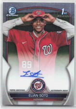 2023 BOWMAN CHROME 1ST BOWMAN AUTOGRAPH ELIAN SOTO AUTO ROOKIE RC picture