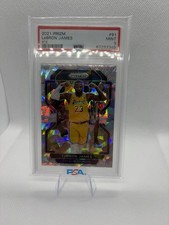 Lebron James 2021 Panini Prizm Ice Prizm PSA 9 Lakers picture