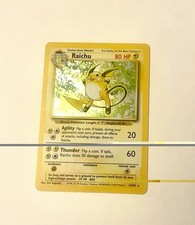 Pokemon TCG Raichu Base Set 14/102 Holo Rare 1999 WOTC English picture