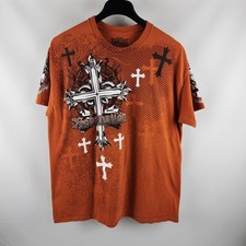 MMA Elite Shirt Mens Orange Multi Elite Graphic Tee picture