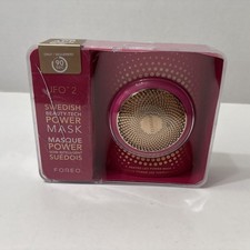 FOREO UFO 2 Heated LED Power Mask Light Therapy Device - Fuchsia - Case Wear New picture