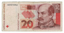 Croatia 20 Kuna 1993 P-30 Eltz Palace in Vukovar Rare Post-Yugoslavia Banknote picture