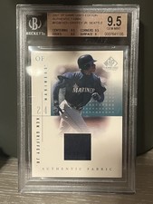 2001 SP Game Used Edition - Authentic Fabric Ken Griffey Jr (MEM) Beckett 9.5 picture