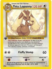Pokemon Inspired Card Thicc Lopunny For Gift / Display picture