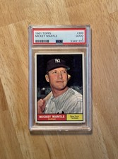 1961 TOPPS #300 MICKEY MANTLE YANKEES HOF PSA 2 Centered picture