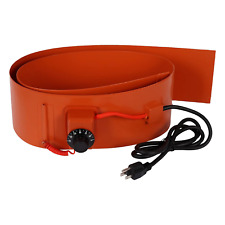 Drum Pail Heater 55-Gallon - Heat Pad Silicone Barrel Band Warmer 120V 30℃~150℃ picture