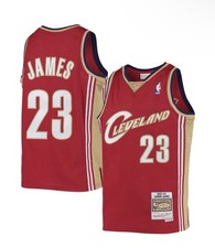 RARE Mitchell & Ness Cleveland Cavs Youth Large Jersey Vintage LeBron James picture
