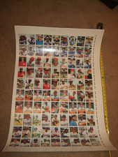 1975 SSPC Uncut Baseball Card Sheet 90 Card Braves Reds Astros Dodgers Pete Rose picture