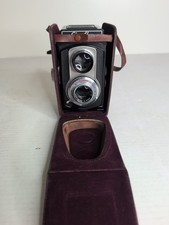 Vintage Graflex Ciro-Flex TLR Camera w/ Wollensak 85mm F3.5 Lens -Alphax W/Case picture