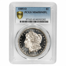 1885-O Morgan Dollar $1 PCGS MS 65 DMPL picture