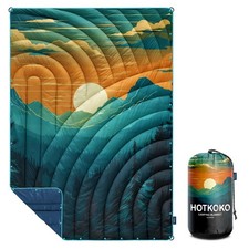 hotkoko Camping Blanket,Lightweight Puffy Printed Camping Blanket Packable picture