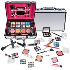 SHANY Carry All Makeup Train Case with Pro Makeup, Reusable Aluminum Train Case picture