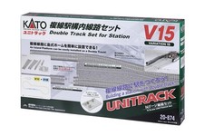 KATO 20-874 N Gauge UNITRACK V15 Double Track Station Track Set picture