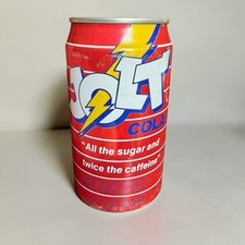 Vintage 1988 12 Oz Jolt Cola Collectible Soda Pop Can Unopened Sealed picture