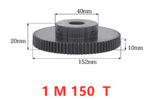 1 Mod Spur Gear Pinion C45 Steel Gear Motor Gear with Steps 10T-150T Bore 4-25mm picture