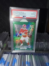 2024 Panini Green Shimmer Prizm Deca FOTL Patrick Mahomes II Chiefs 6/12 PSA 10 picture