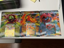 Pokemon TCG Promo Lot Mega Meganium ex Emboar ex Feraligatr ex 034 035 036 picture