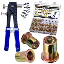 Pressure Rivet Nut Tool Kit, 430Pcs Metric Rivet Nut Combination picture