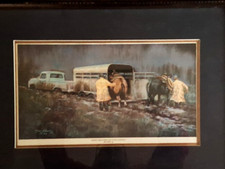 JIM WARD (1931-2012) When Weather dictates Choice Size 25x18 in numbered 62/200 picture