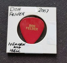 The Eagles Don Felder Heaven and Hell Tour Guitar Pick - 2007 Rare picture