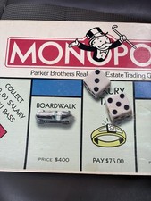 Vintage Parker Brothers Monopoly Deluxe Edition Real Estate Trading Board Game picture
