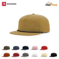 Richardson 256 Umpqua Rope Hat Snapback Grandpa Cap Golf Hat 256P Adjustable picture
