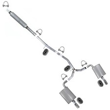 Stainless Steel Resonator Y Pipe Pair of Muffler Kit fits: 2016-19 Explorer 3.5L picture