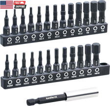 Impact Hex Head Allen Wrench Drill Bit Set 20Pcs (Metric&Sae), 1/4” Hex-Shank S2 picture