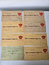 Antique 1905 St Paul MN Lexington Cigar Co Billheads Receipts Lot of 8 picture