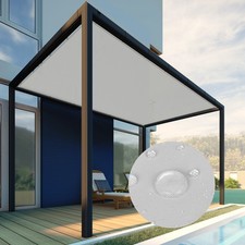 2-7ft Gray Waterproof Straight Edge Sun Shade Sail UV Blocker Cover for Carport picture