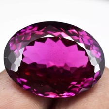 Raspberry Pink Natural Rhodolite Garnet 38-40 Ct Oval Certified Loose Gemstone picture