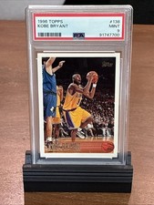 1996 Topps #138 Kobe Bryant Rookie HOF Lakers PSA 9 picture