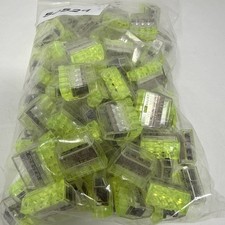 100 IDEAL MODEL 86 IN-SURE Push In 4 Port Wire Connector Lime Green 12ga-18ga picture