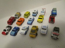 Micro Machines Lot of  16 Vehicles Police Cars, Taxi, Vans, Jeep, Trucks & SUVs picture