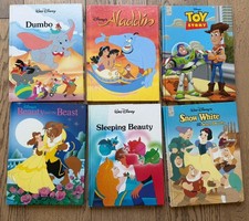 Disney Classic Series Hardcover Books Lot of 6 - Aladdin Dumbo Toy Story More picture
