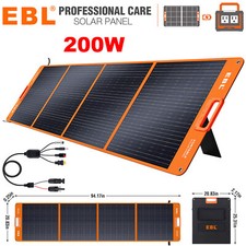 EBL 200W Foldable Portable Solar Panel for Power Station Solar Generator RV picture