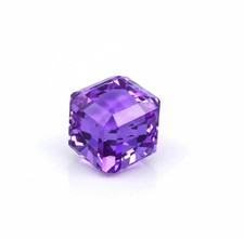103.30 Carat Flawless Purple Amethyst Cube Shape Certified Loose Gemstone picture